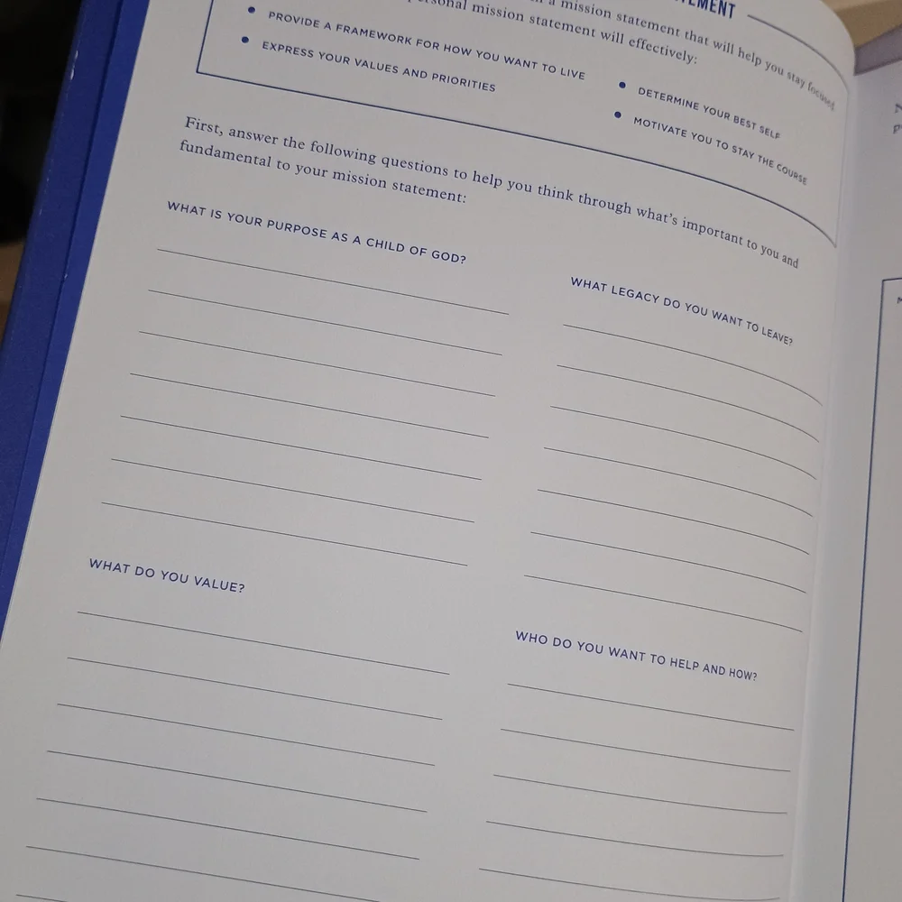 Mission Possible Weekly Planner By Tim Tebow